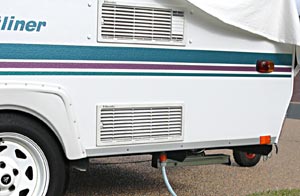 hose connection
to van