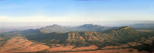 Aerial view of Wilpena Pound